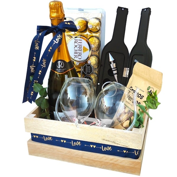 Riccadonna Prosecco : Cesta de Regalo Exclusiva Romance