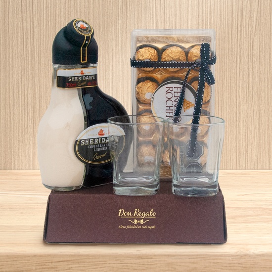 Pack SHERIDANS y chocolates Ferrero Rocher