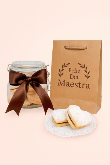 Frasco de Alfajores corazón