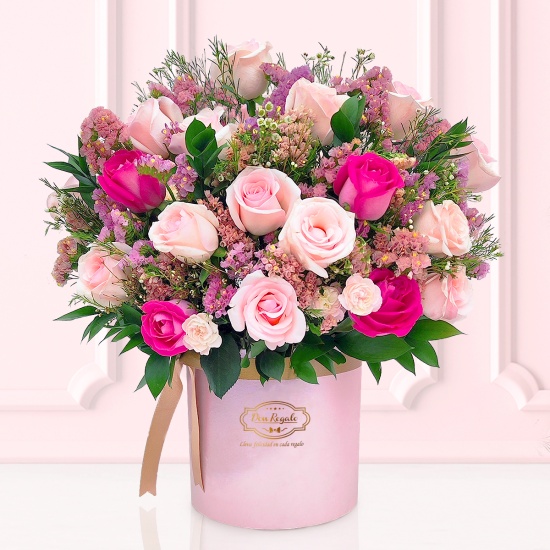 Box princesa de 36 rosas