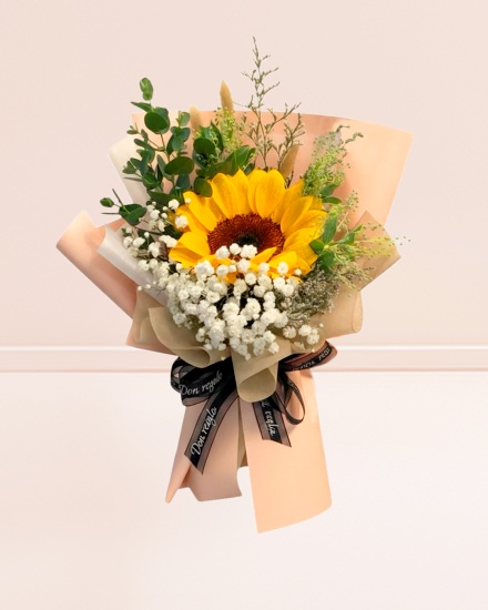 Ramo de 1 girasol radiante