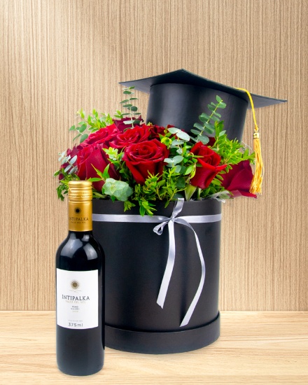 Box de rosas pack de graduación
