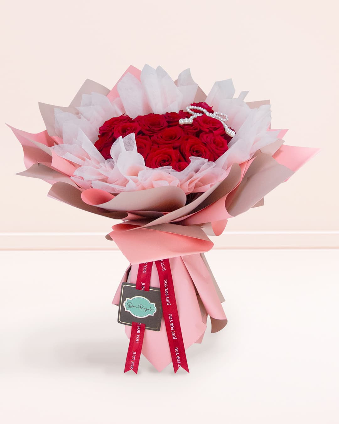 Ramo Corazón de 20 Rosas Rojas