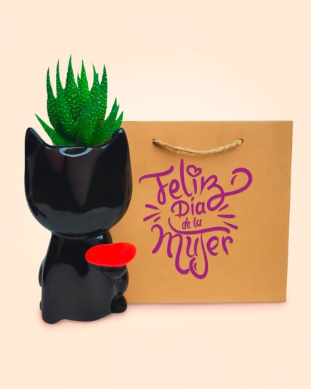 Macetero Gatita encantadora